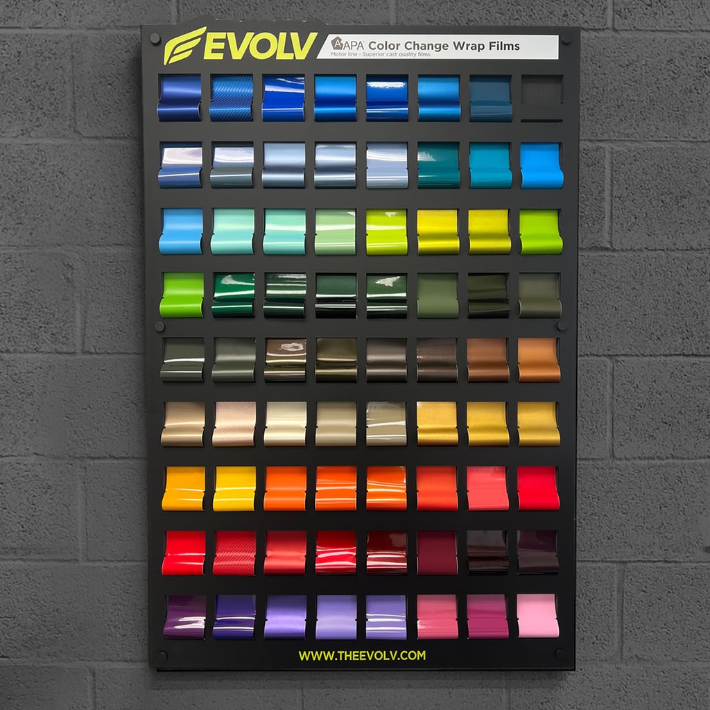 Wall display - Car Wrap colors