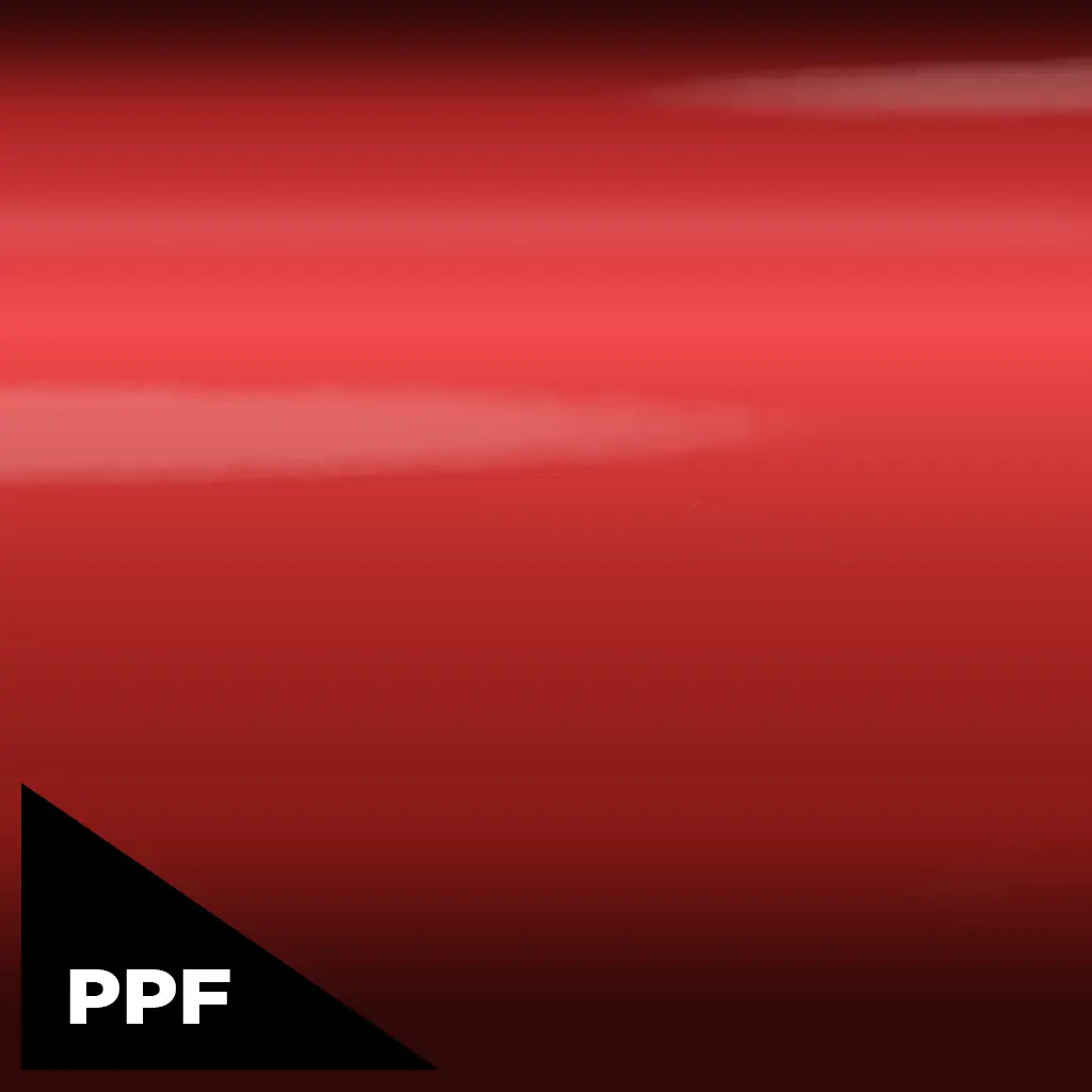 Satin Aluminum Phantom Red PPF