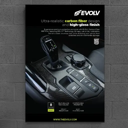 [EV.POSTER.CARBON] Wall display – Poster PPF Carbon Fiber