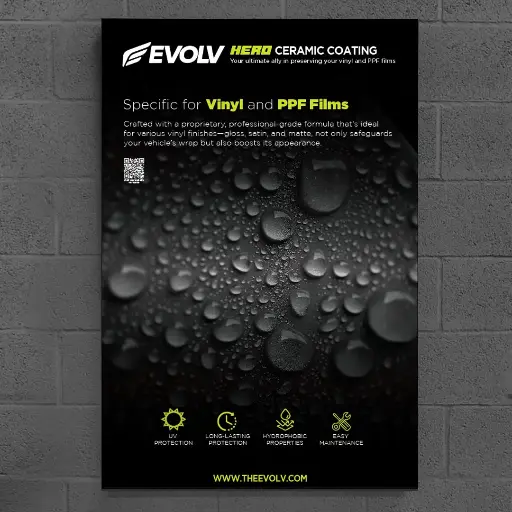 [EV.DISPLAY.HERO] Wall display - HERO Ceramic Coating