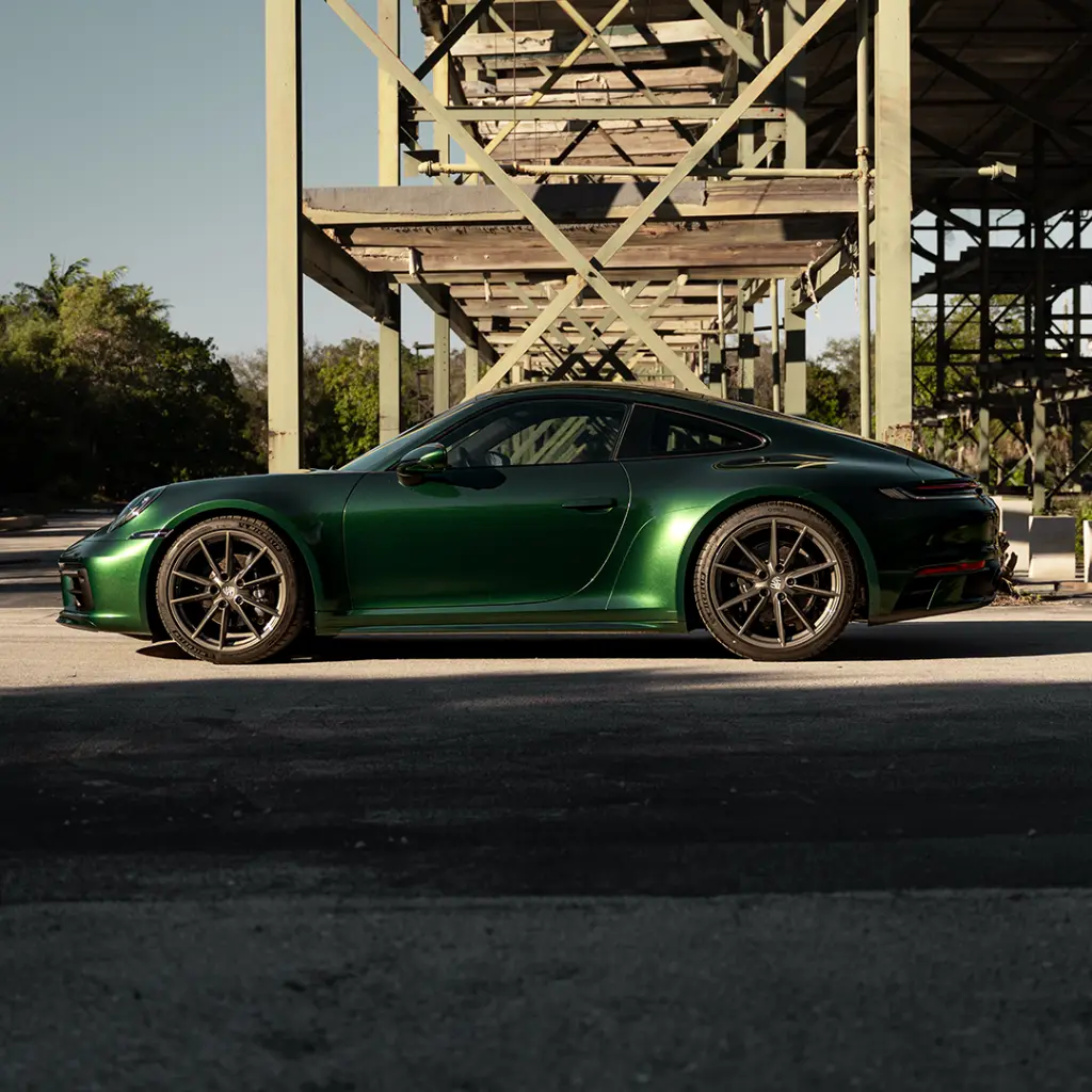 EVOLV-PPF-Racing-Green-Porsche-sideview.webp