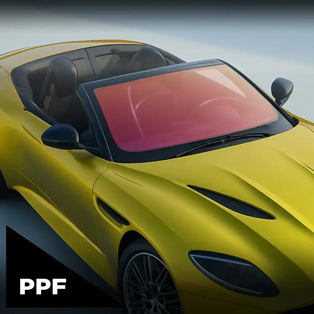 Windshield Titan Red PPF 